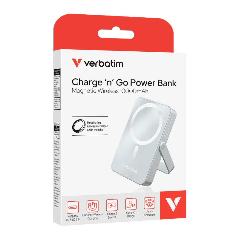Charge 'n' Go 10000mAh 磁吸無線流動充電池 (WPBGS10)