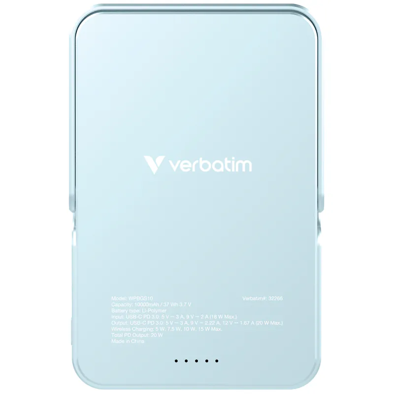 Charge 'n' Go 10000mAh 磁吸無線流動充電池 (WPBGS10)