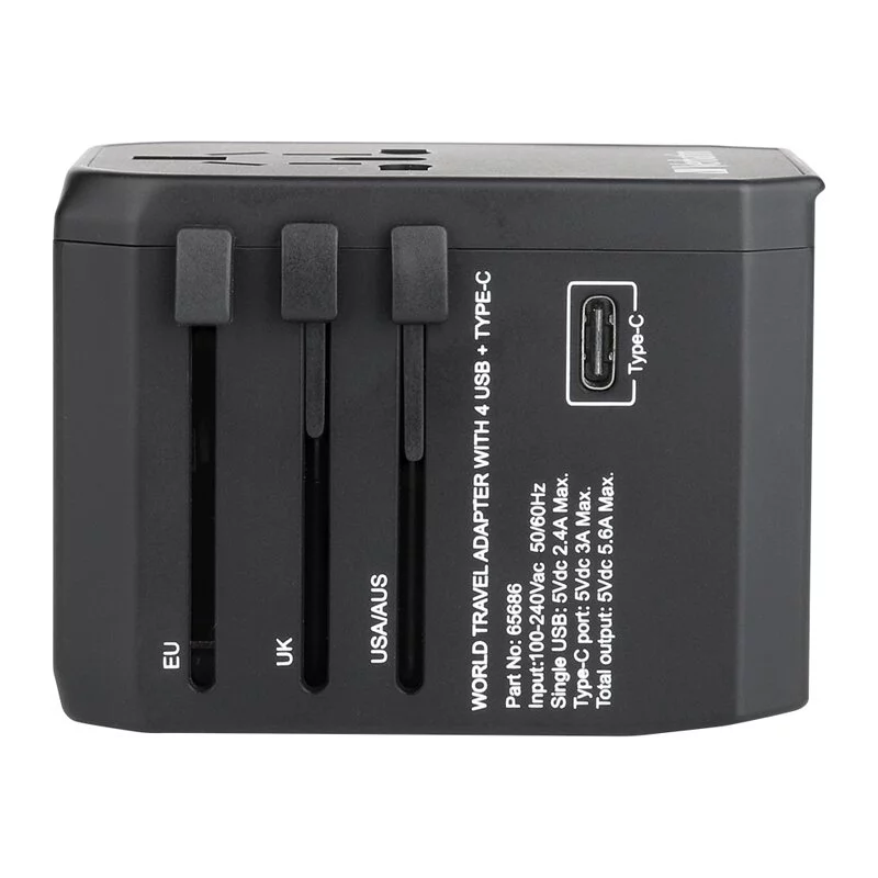 5 Port 5.6A通用旅行轉插