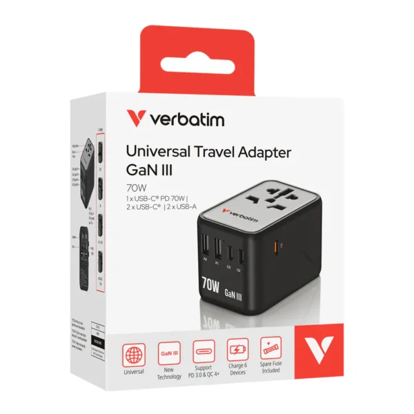 GaN III 70W 通用旅行轉插 (UTA-09)：圖片 3