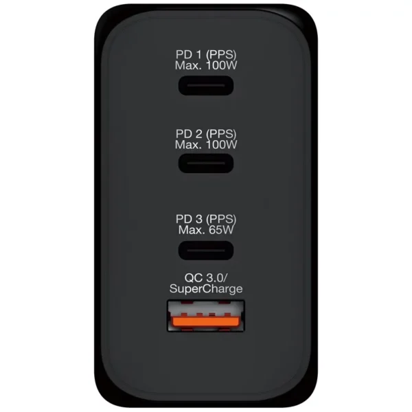 4 Port 200W PD 3.0 & QC 3.0 GaN充電器 (附AC電源線)：圖片 3