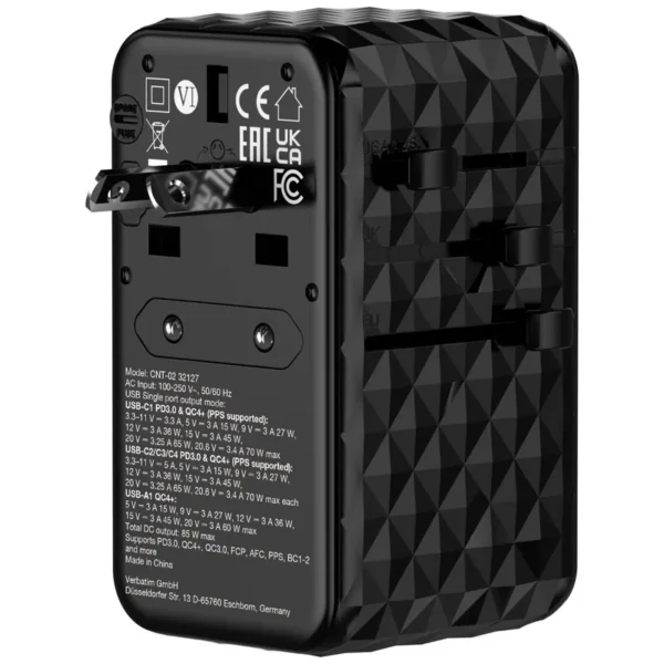 Charge 'n' Travel Diamond 85W 通用旅行轉插連伸縮充電線 (CNT-02)：圖片 6