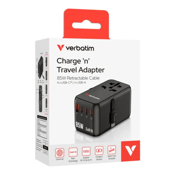 Charge 'n' Travel 85W 通用旅行轉插連伸縮充電線 (CNT-02)：圖片 7
