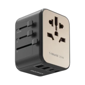1-World USB PD35W 5 USB 旅行充電插座