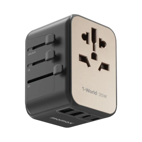 1-World USB PD35W 5 USB 旅行充電插座